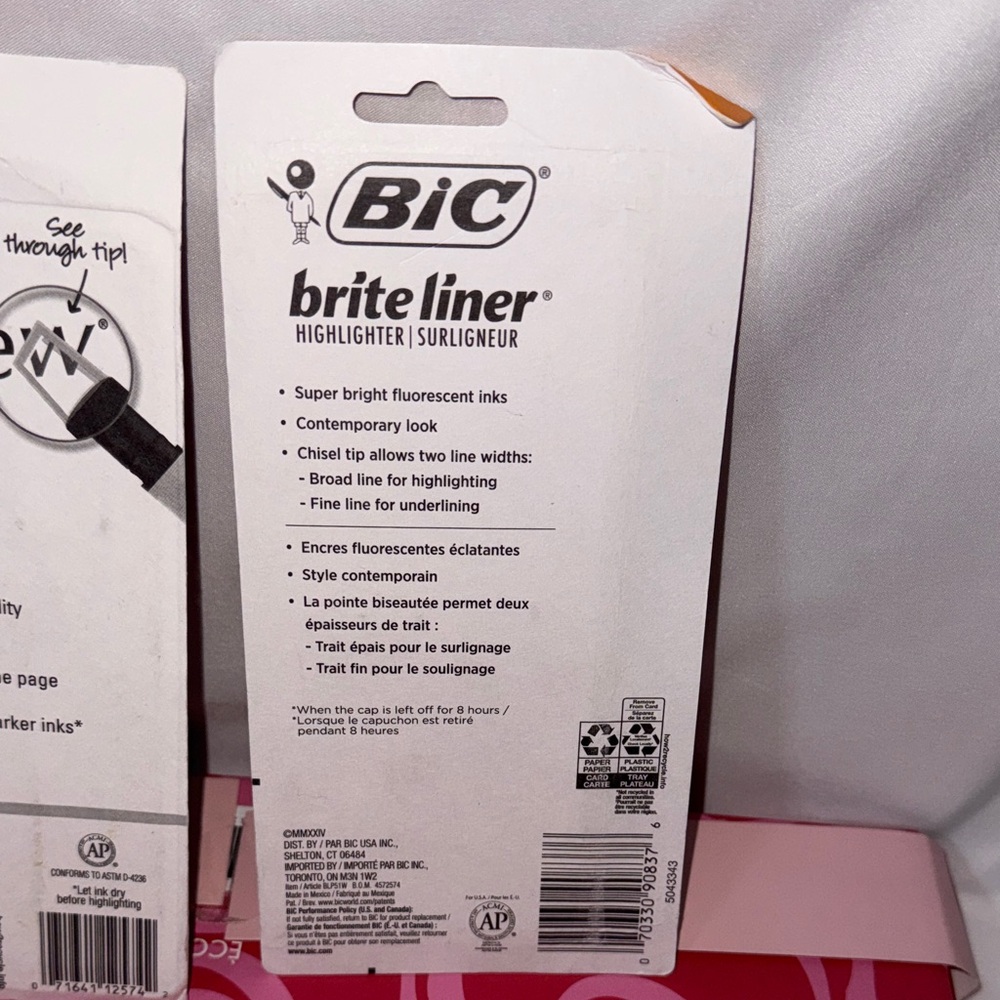 Sharpie and BIC Highlighter Sets Multicolor - Picture 7 of 7